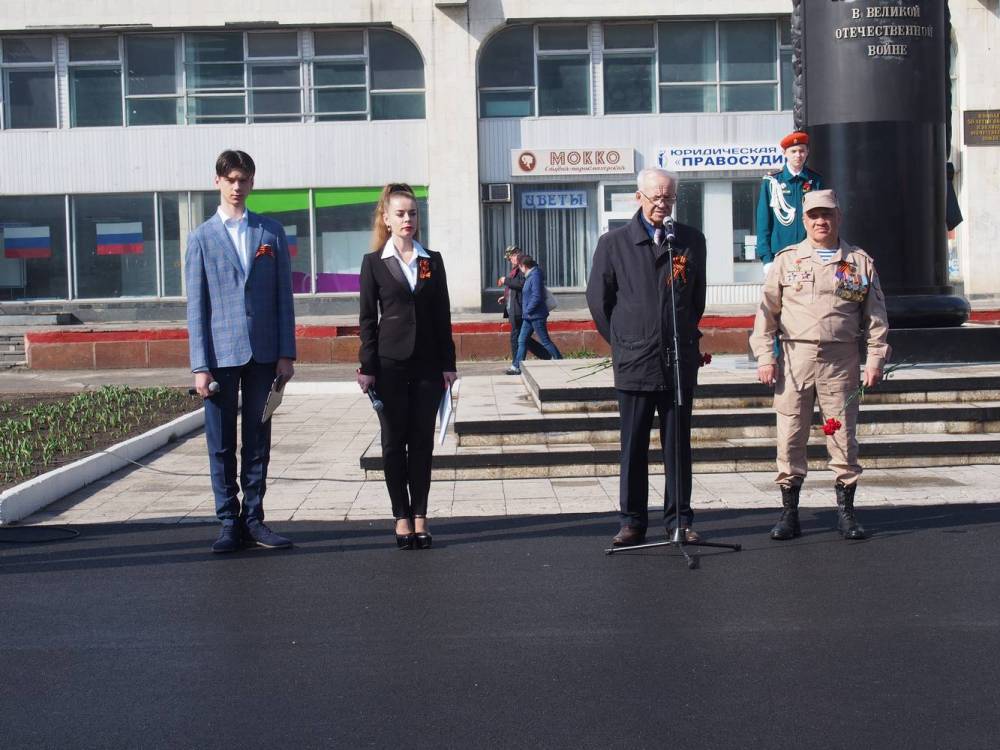 Дворец культуры &laquo;Руслан&raquo; принял участие в митинге, посвящённом 76-ой годовщине Великой Победы